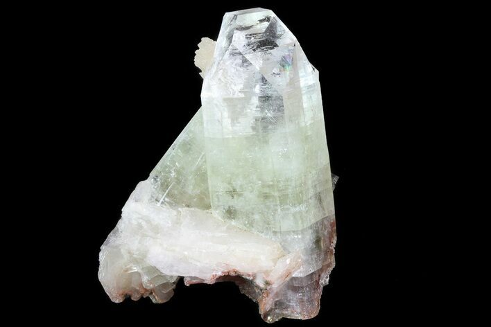 Zoned Apophyllite Crystals With Stilbite - India #72079